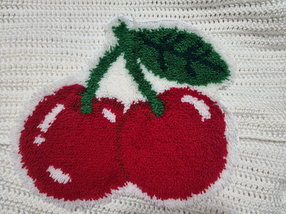 Cherries Latch Hook Rug