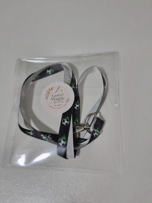 Football Pattern Lanyard