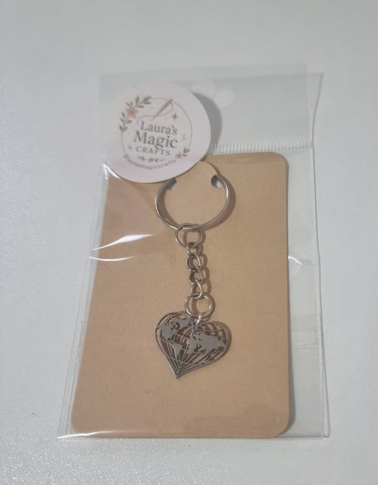 Love to travel key ring