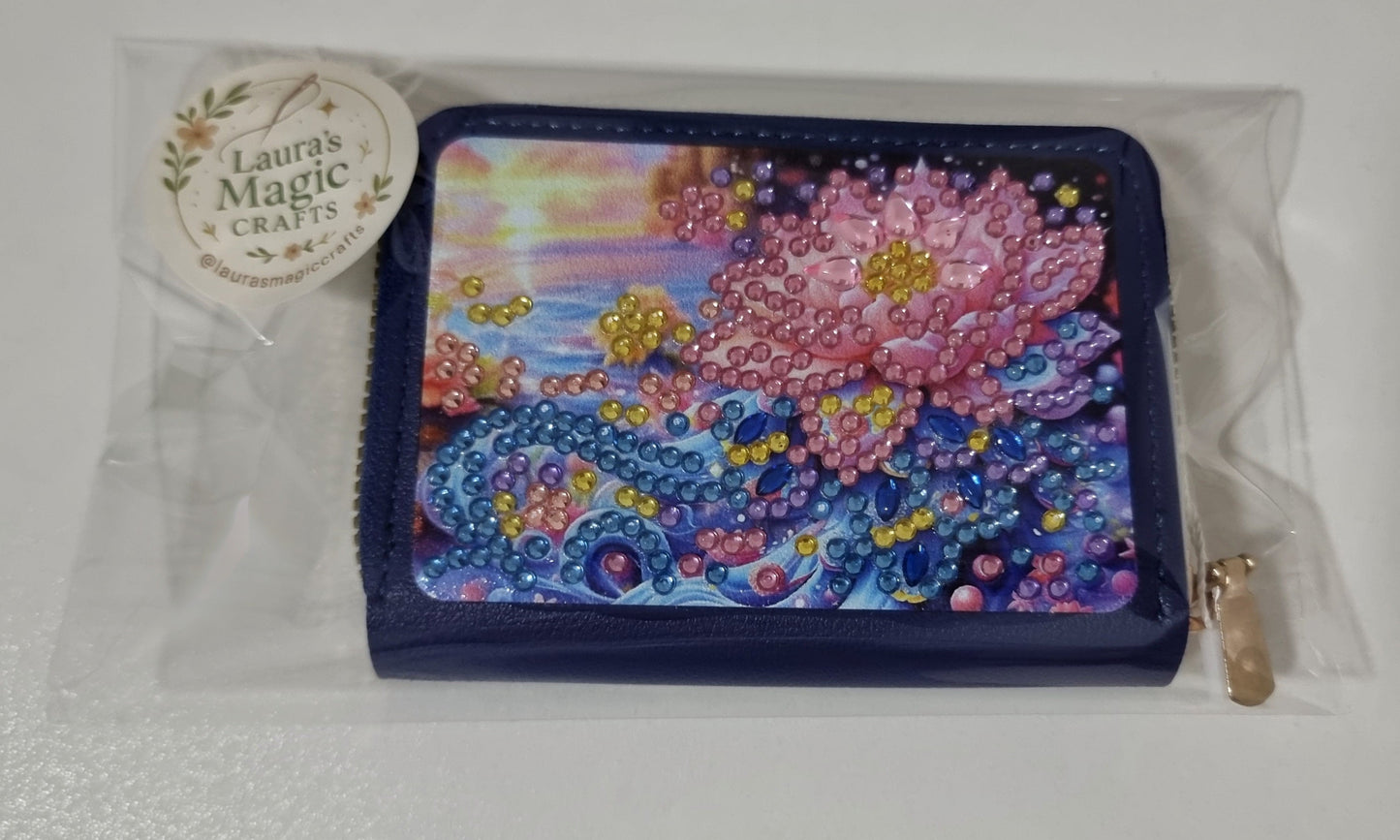 Water Lilly Wallet - diamond art finish