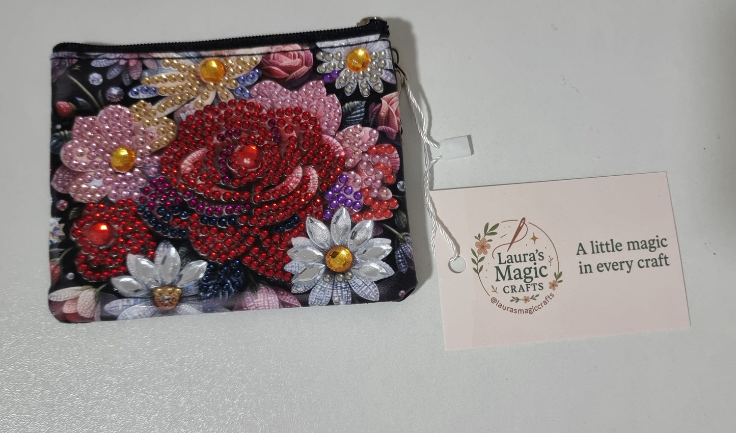 Dimond Art Finish Wallets with Key Chain