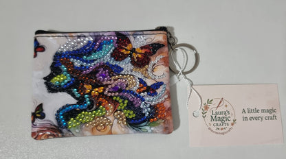 Dimond Art Finish Wallets with Key Chain