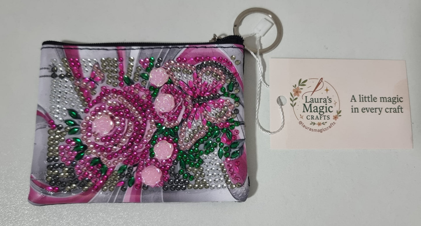 Dimond Art Finish Wallets with Key Chain