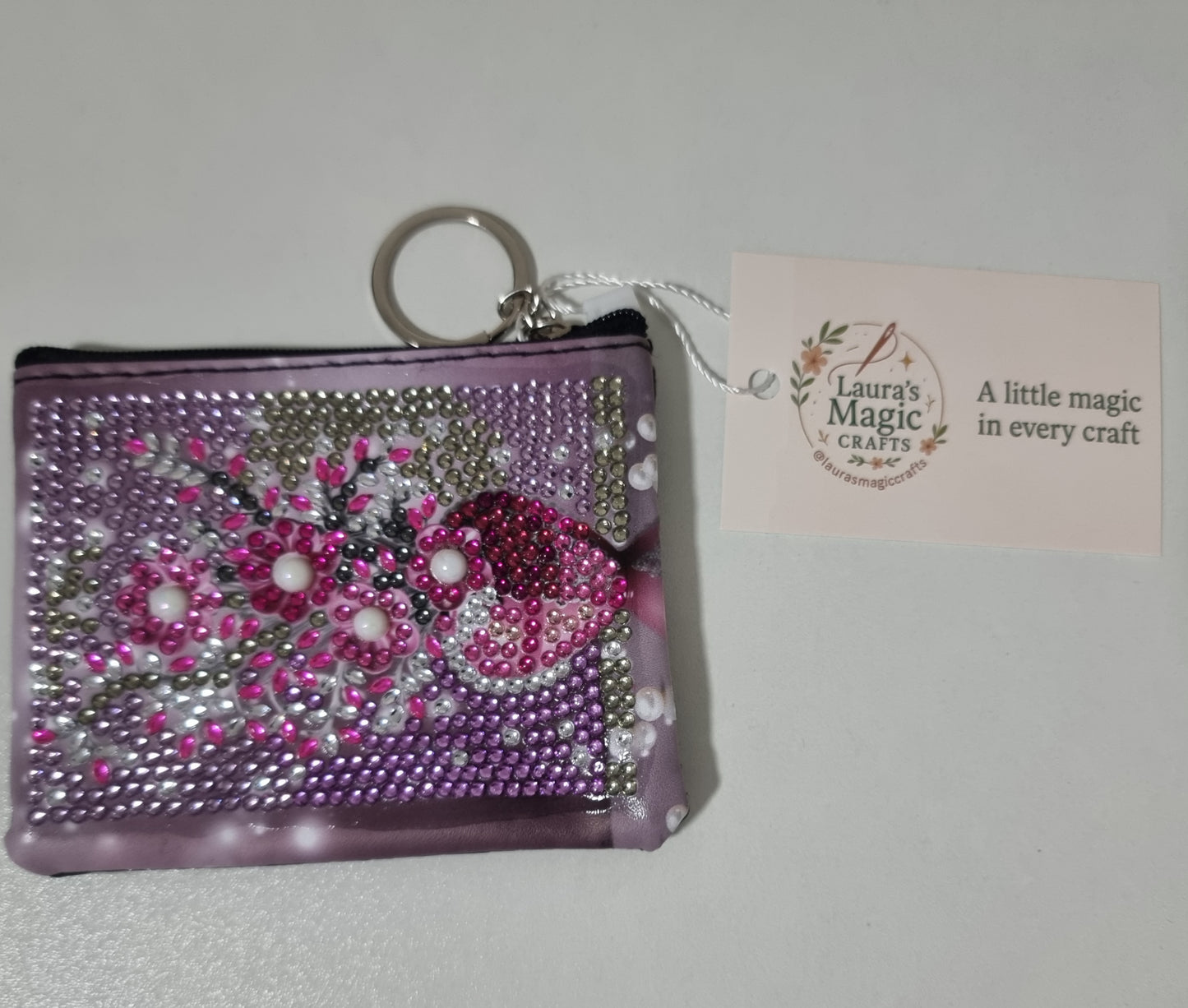 Dimond Art Finish Wallets with Key Chain