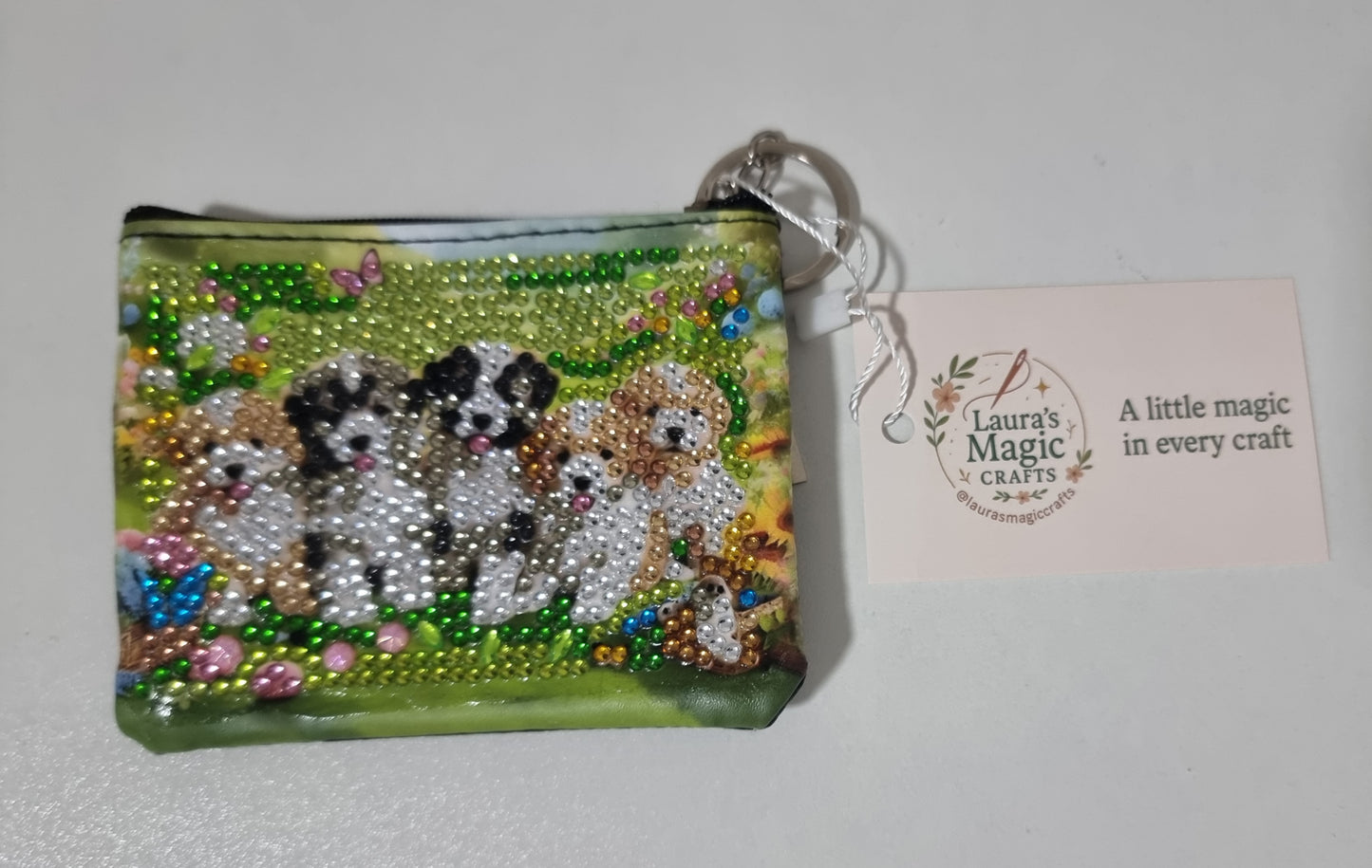 Dimond Art Finish Wallets with Key Chain