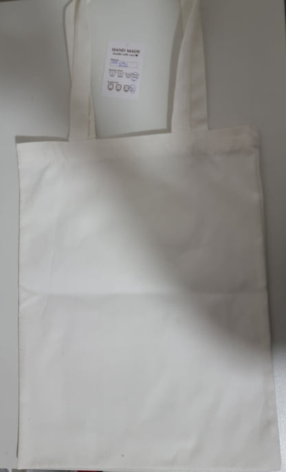 Canvas Tote bag with diamond art finish