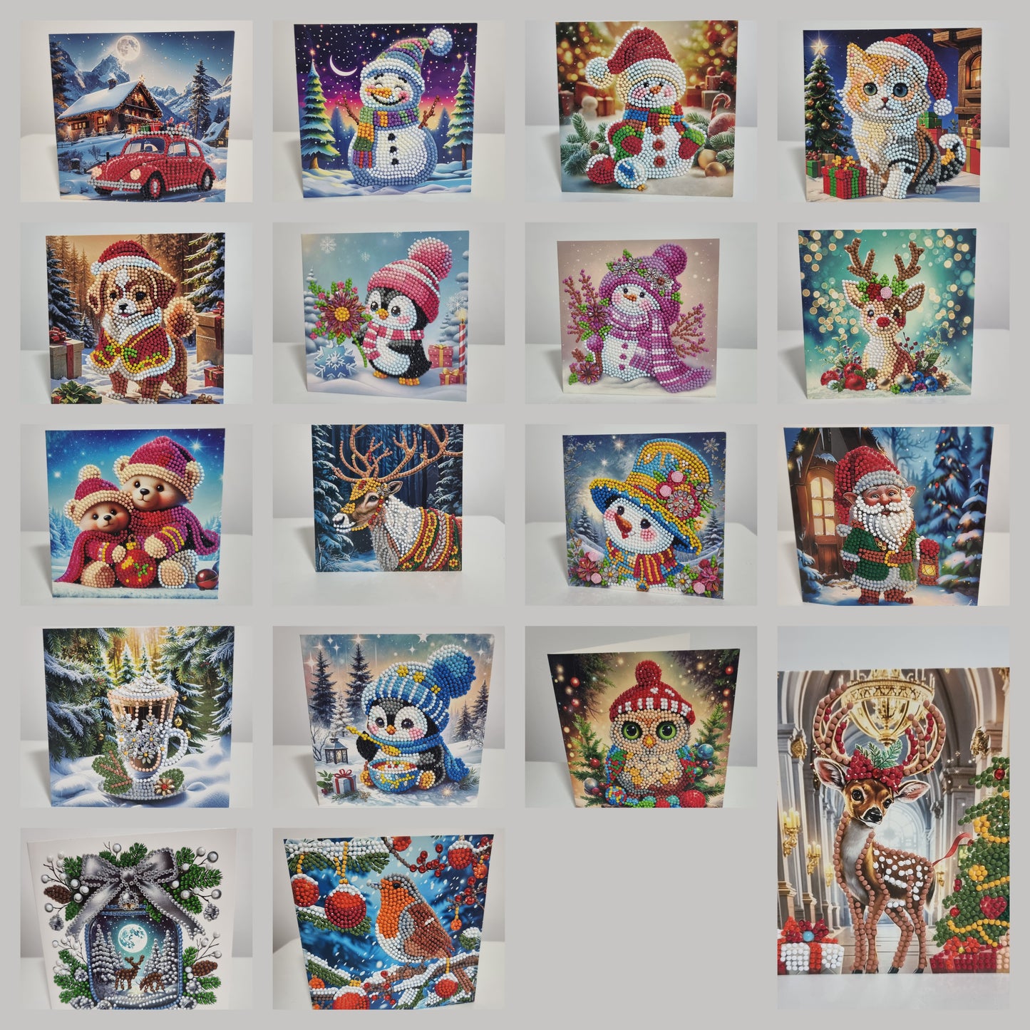 Christmas Cards - Diamond Art Finish