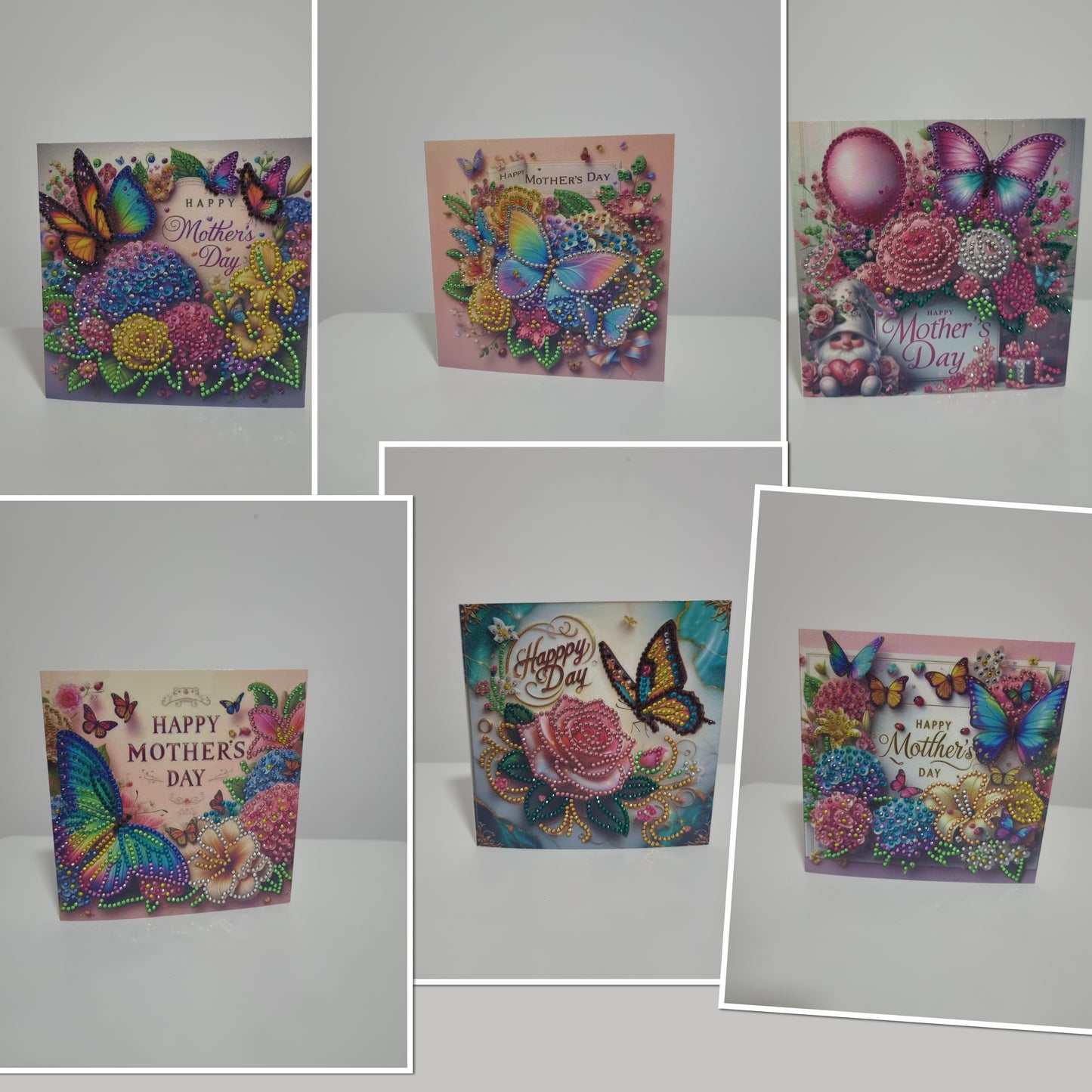 Mother's Day Cards- diamond painting finish