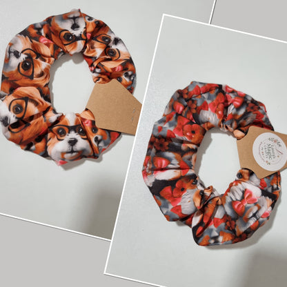 Dogs print Scrunchies