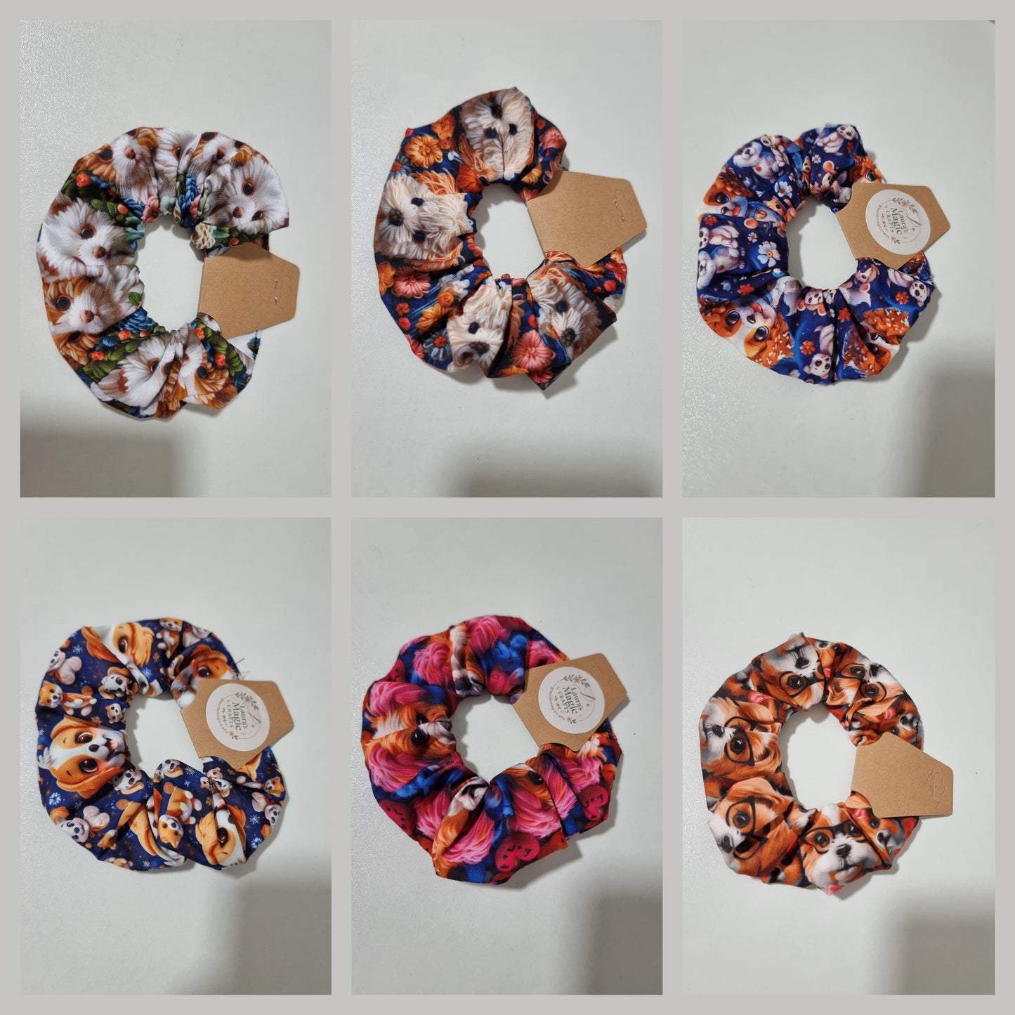 Dogs print Scrunchies