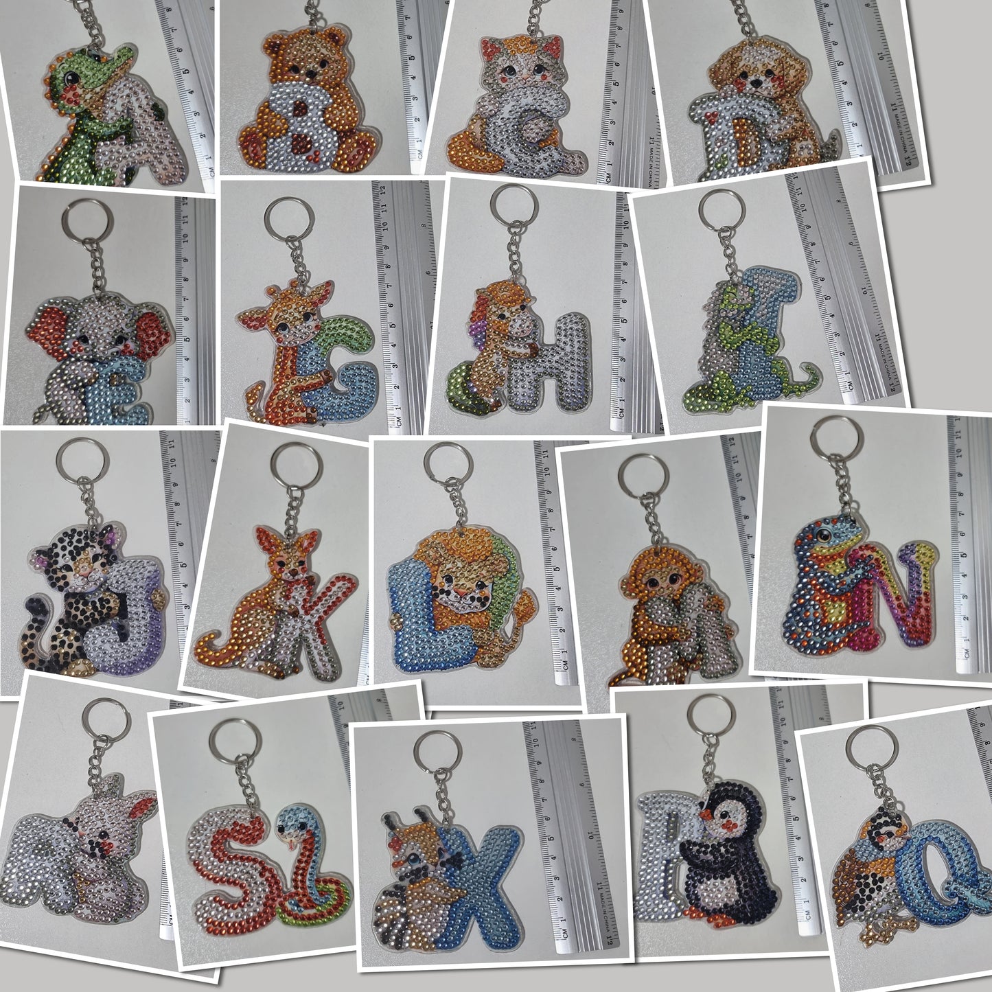 Alphabet Key Rings