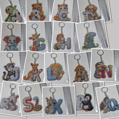 Alphabet Key Rings