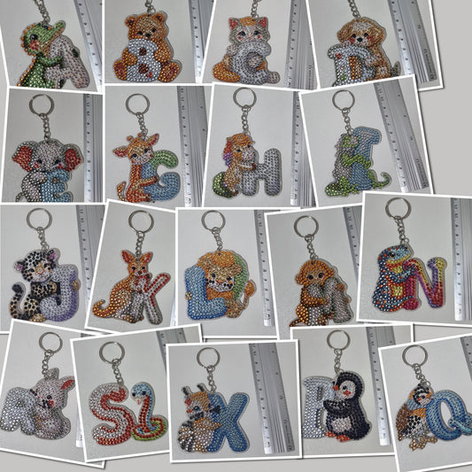 Alphabet Key Rings