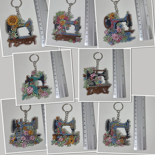 Vintage Sewing Machine Key Ring